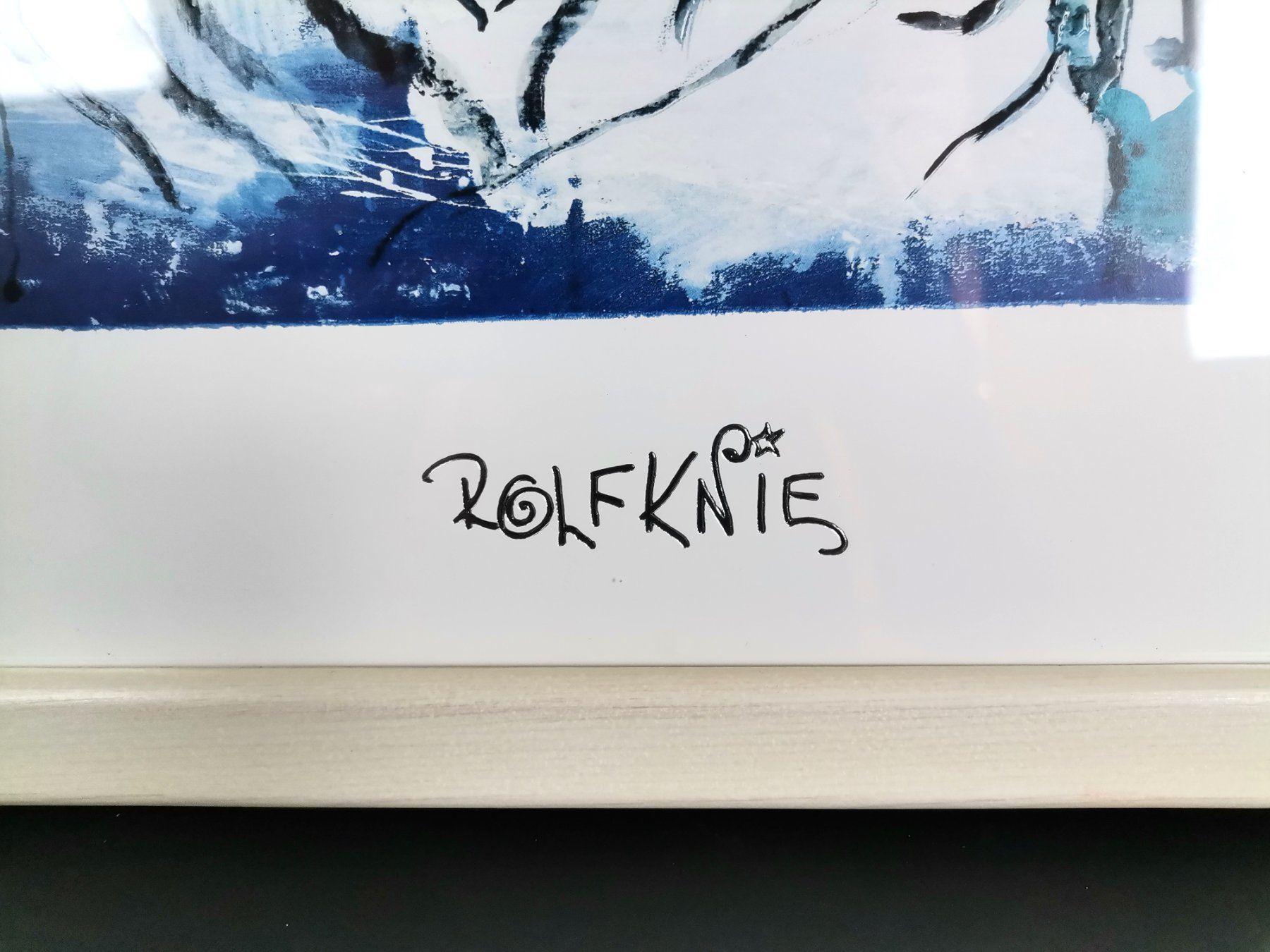 Foto & Immagini: ROLF KNIE - "3 weisse Tiger" Kunstdruck – Usato da Schaffhausen venduto da Restwert_SH 1