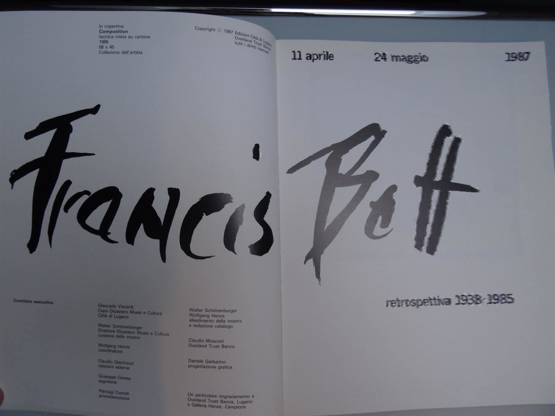 Libri: Francis Bott  -  retrospettiva 1938-1985 – Usato da Lupfig venduto da JUTA09 3