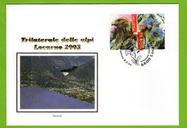 2003 FDC Trilaterale Ticino Einzelwerte illustriert LP