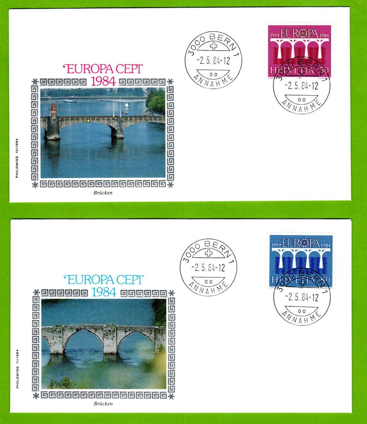 Tutti i francobolli: 1982 - 1985 FDC EUROPA illustriert siehe Bilder – Usato da Stein am Rhein venduto da Huehnerhund 2
