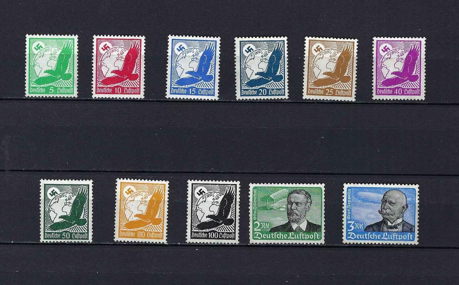 Alle Briefmarken: DR 1934 Flugpost 529 - 539 X ** – Neu und originalverpackt aus Altstätten SG von euro010