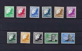 DR 1934 Flugpost 529 - 539 X **