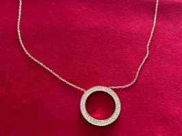 Michael Kors Kette und Ring zirkonia goldfarben Modeschmuck