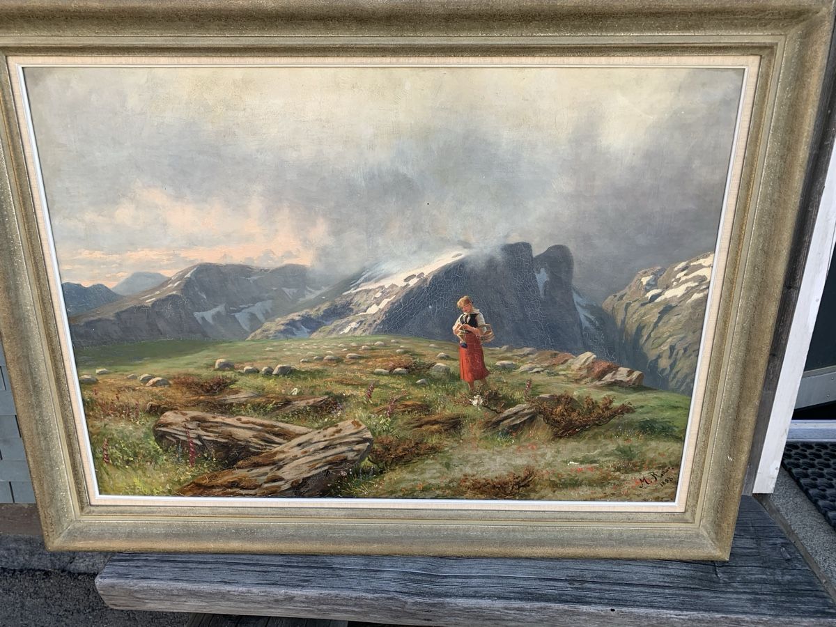 Gemälde: M. ROTHER 1898 – Defekt aus Wolfhalden von SecondAntique
