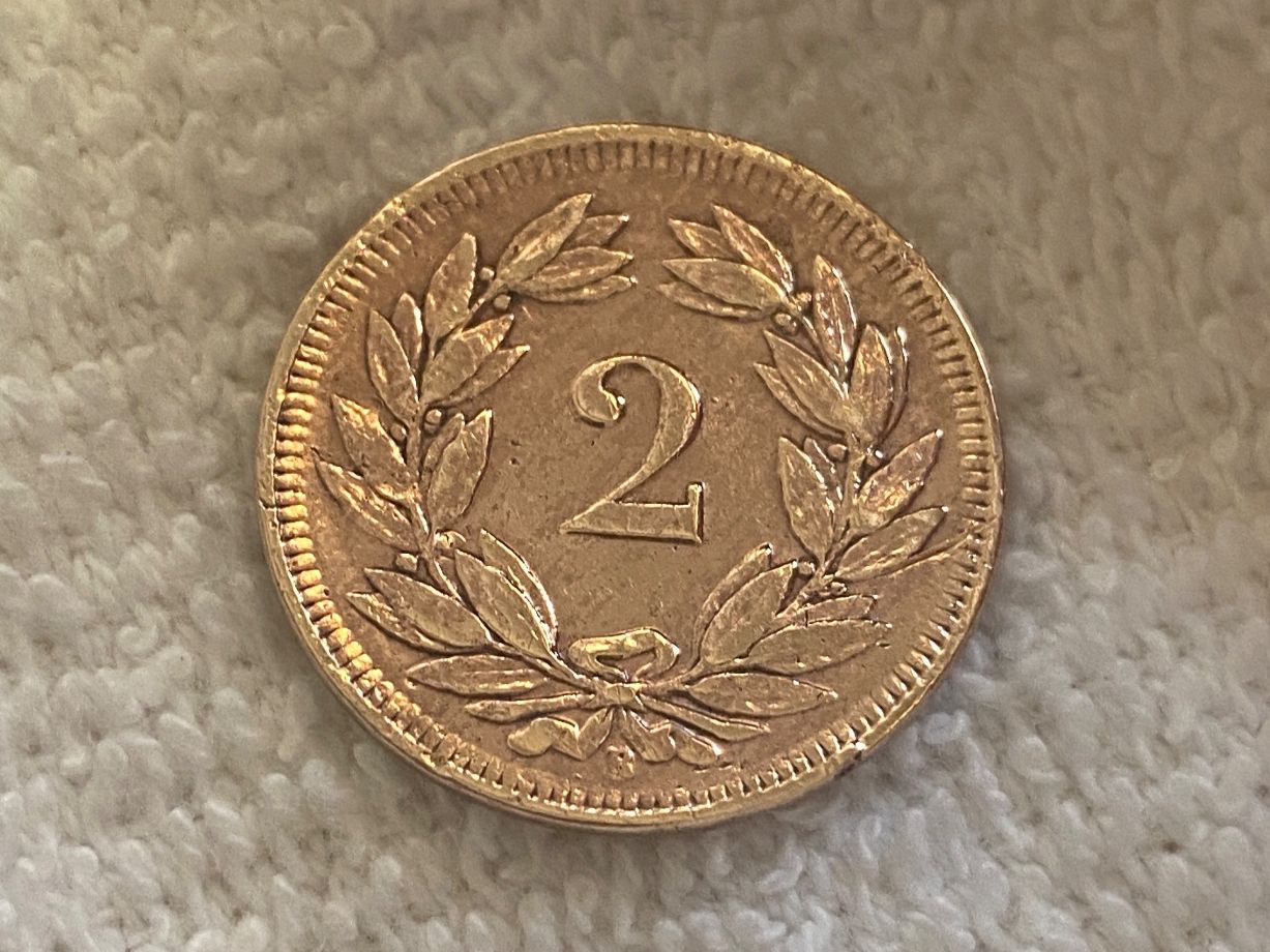 Tutti le monete: 2 centimes/Rappen 1908 – Usato da Nyon venduto da Ilmi09 1