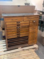 Setzkasten Druckerschrank mit Bleisatz gebraucht