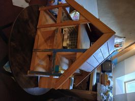 Grosses Puppenhaus aus Holz, DIY, Vintage Look