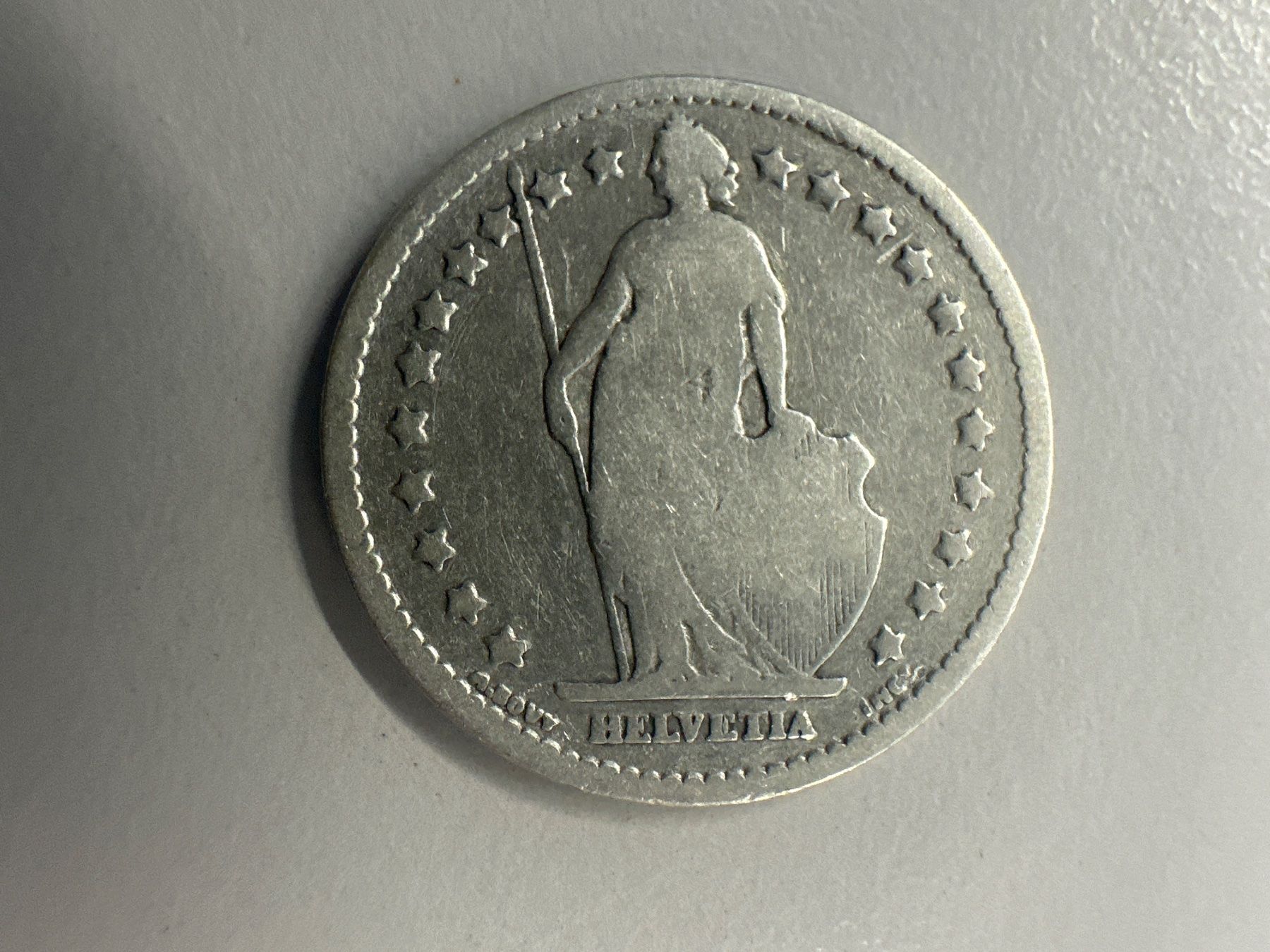 Alle Münzen: 1 Fr. Silber Schweiz 1887 ss – Gebraucht aus Herisau von herau 1