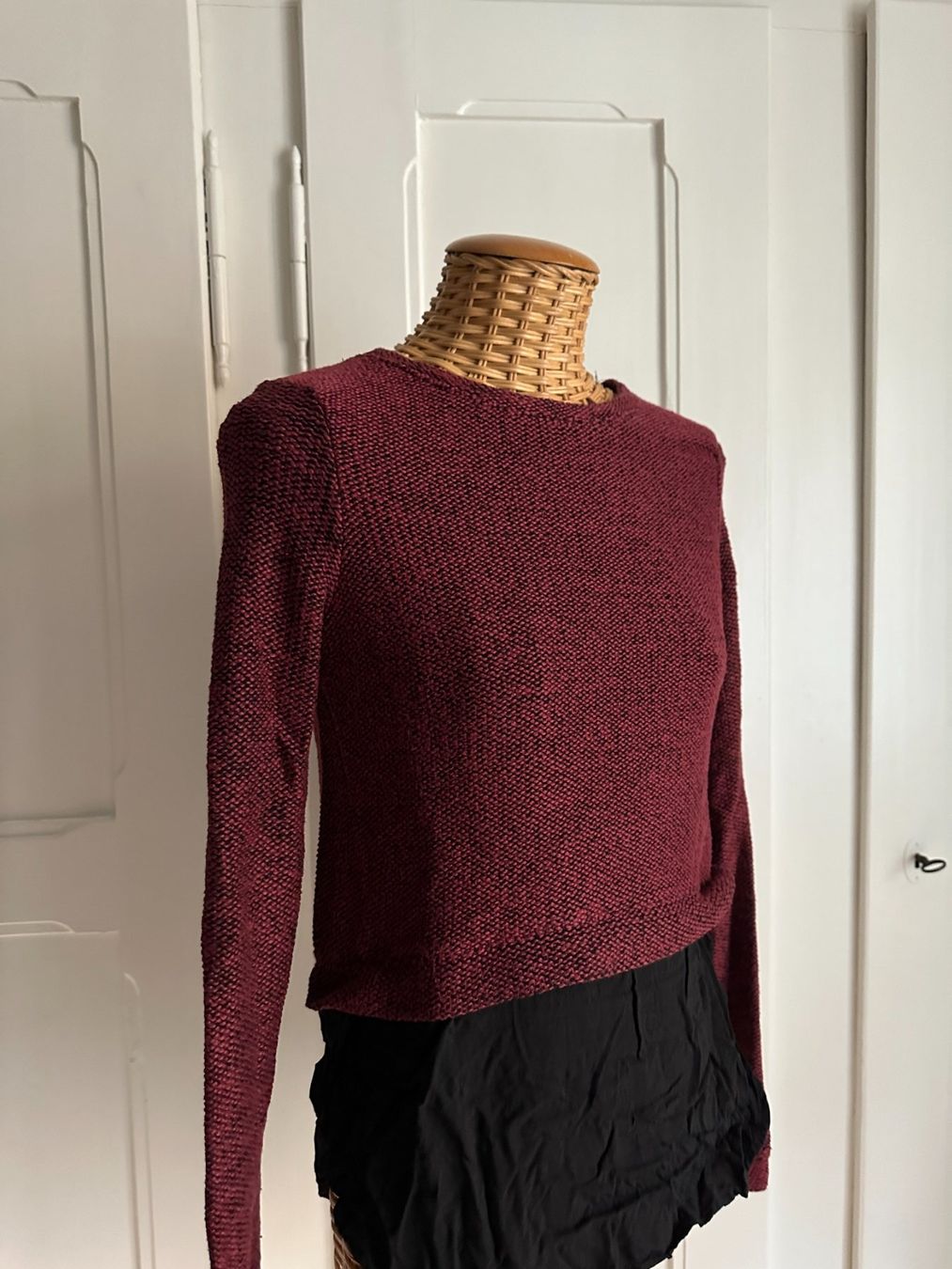 Bershka Pulls & Sweat-shirts: BERSHKA - Layering Strickpullover weinrot M – D'occasion à Zürich par Diazaio 1