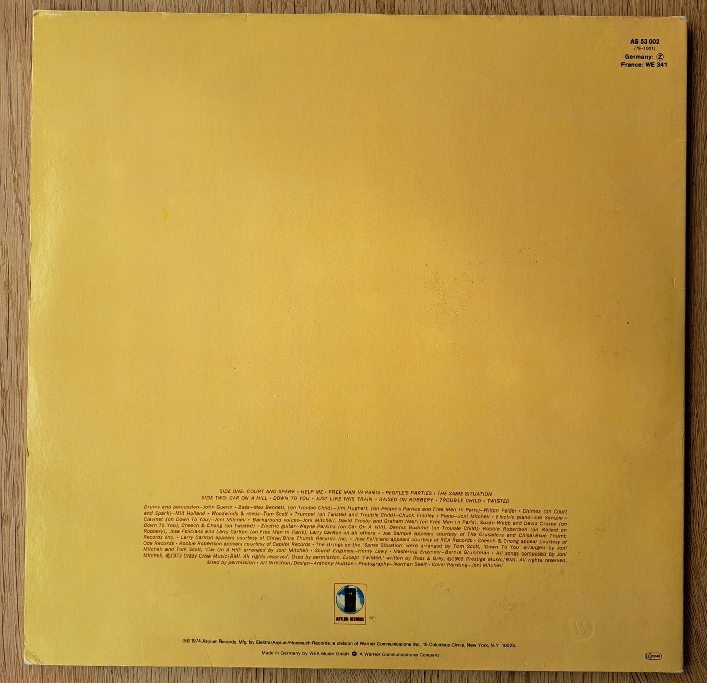 Dischi in vinile: Joni Mitchell - Court and spark – Usato da Meggen venduto da Ricardokoch 1