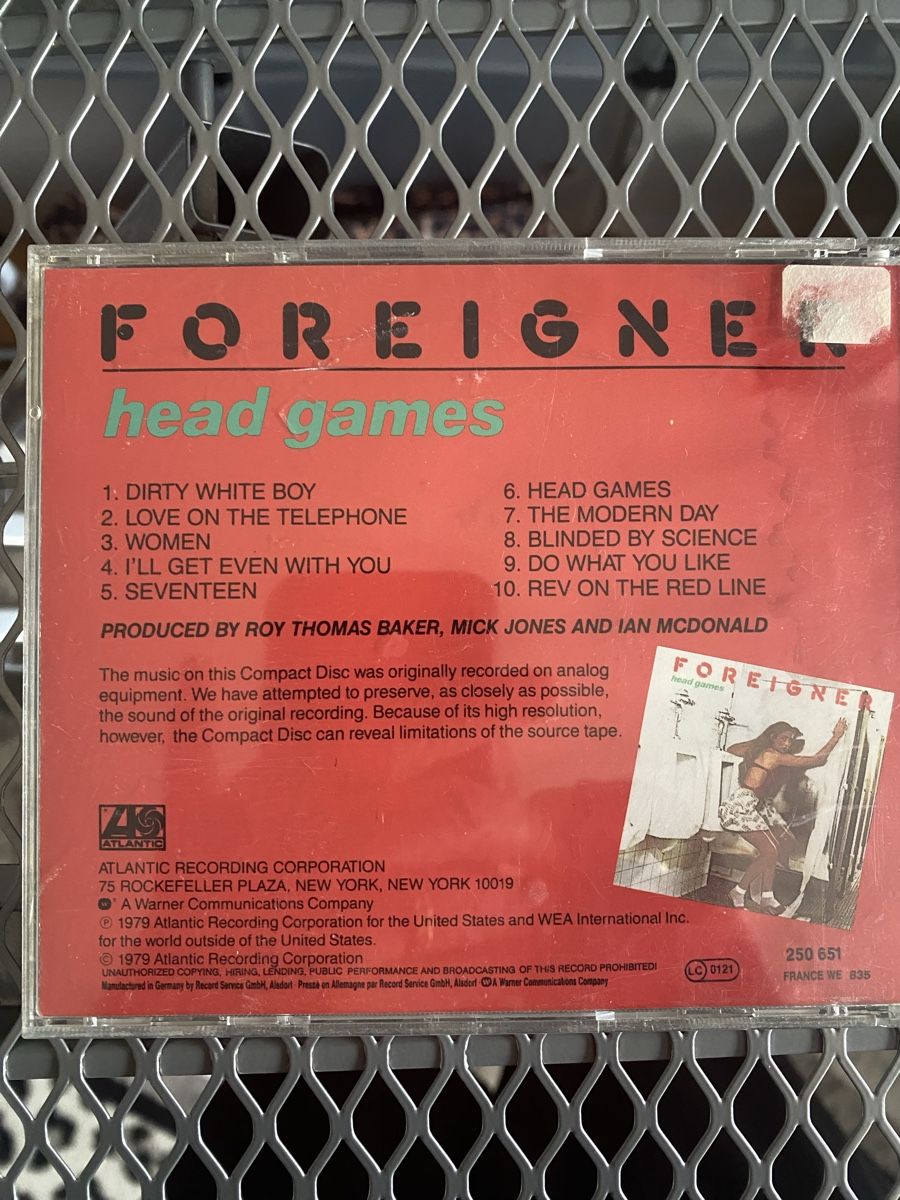 CDs: Foreigner - Head Games – Gebraucht aus Thayngen von doncorvetto 1