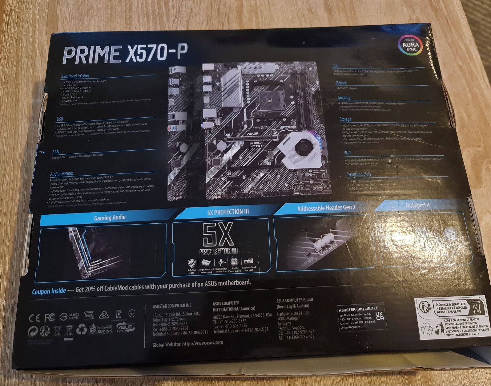 Asus PCs: ASUS PRIME X570-P  AMD RYZEN 5000 – Gebraucht aus Grand-Lancy von  1