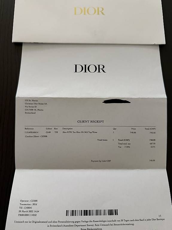 T-shirt: Diort T-Shirt – Usato da Worblaufen venduto da Michele_1994 2