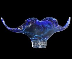 💙 Atemberaubende Vintage Glasschale – Schwer & Elegant! 💙