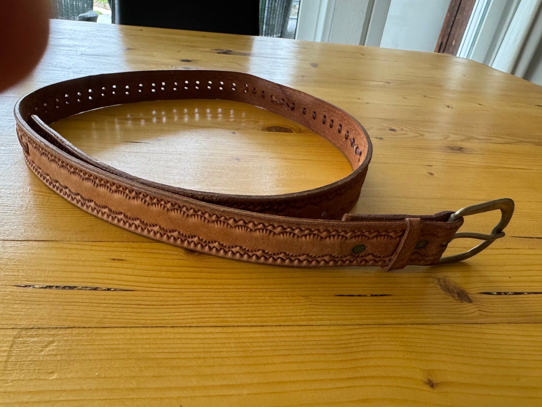 Cinture: Neu Ledergürtel braun 119 cm – Nuovo (secondo la descrizione) da Kirchdorf AG venduto da coco123 4