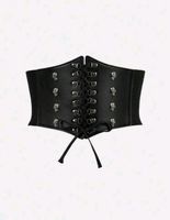 Gothic Corage/Mieder m. Totenköpfen Gr S *neu*