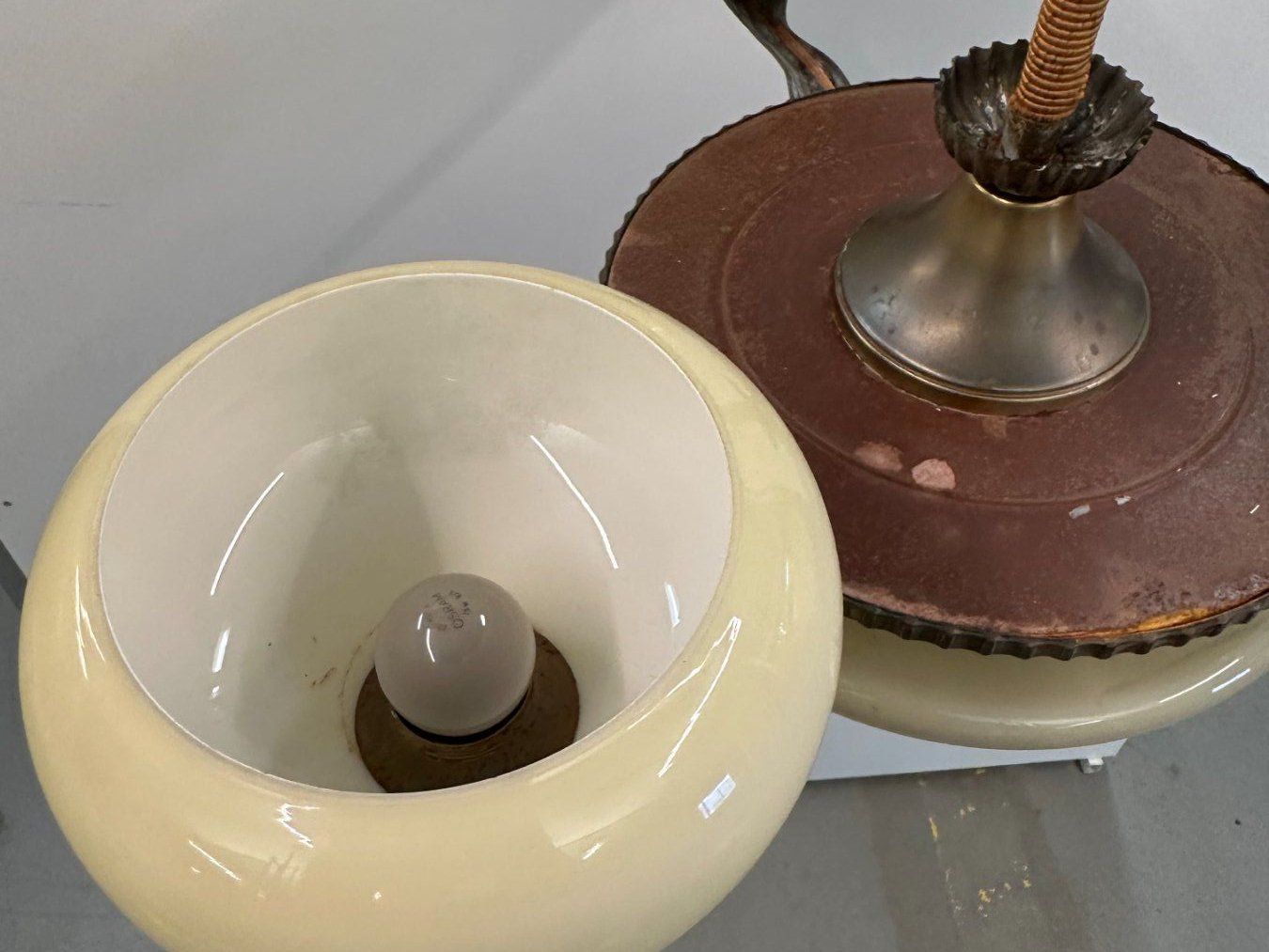 Lampadari & plafoniere: Vintage Hängelampe, Glaslampe Deckenleuchte – Usato da Luzern venduto da Lager6640 3