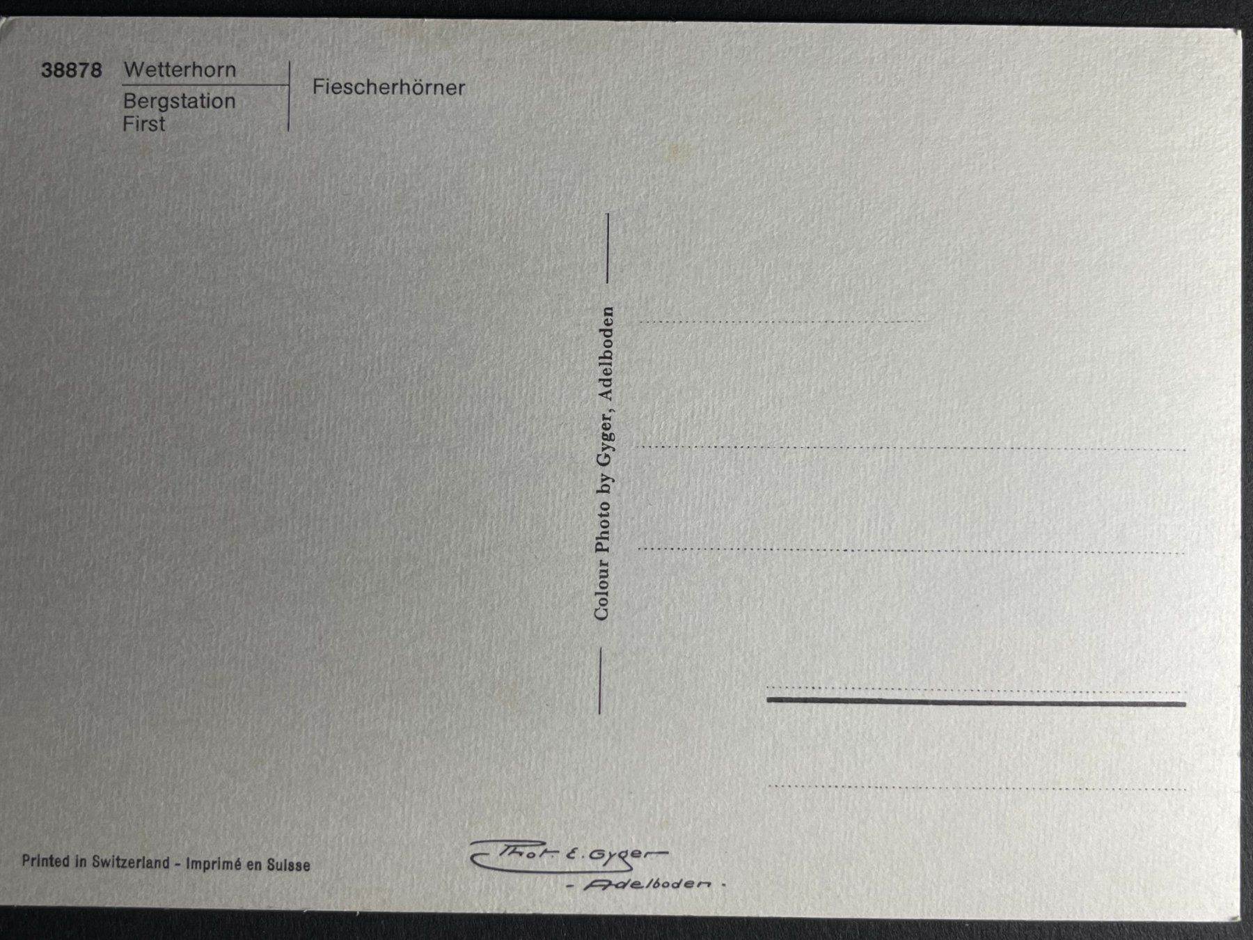 Cartoline postali: Grindelwald - 3 Ansichten – Usato da Steg VS venduto da danwer74 1
