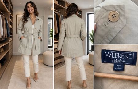 Trench Max Mara Weekend - 75% coton - T38 - neuf