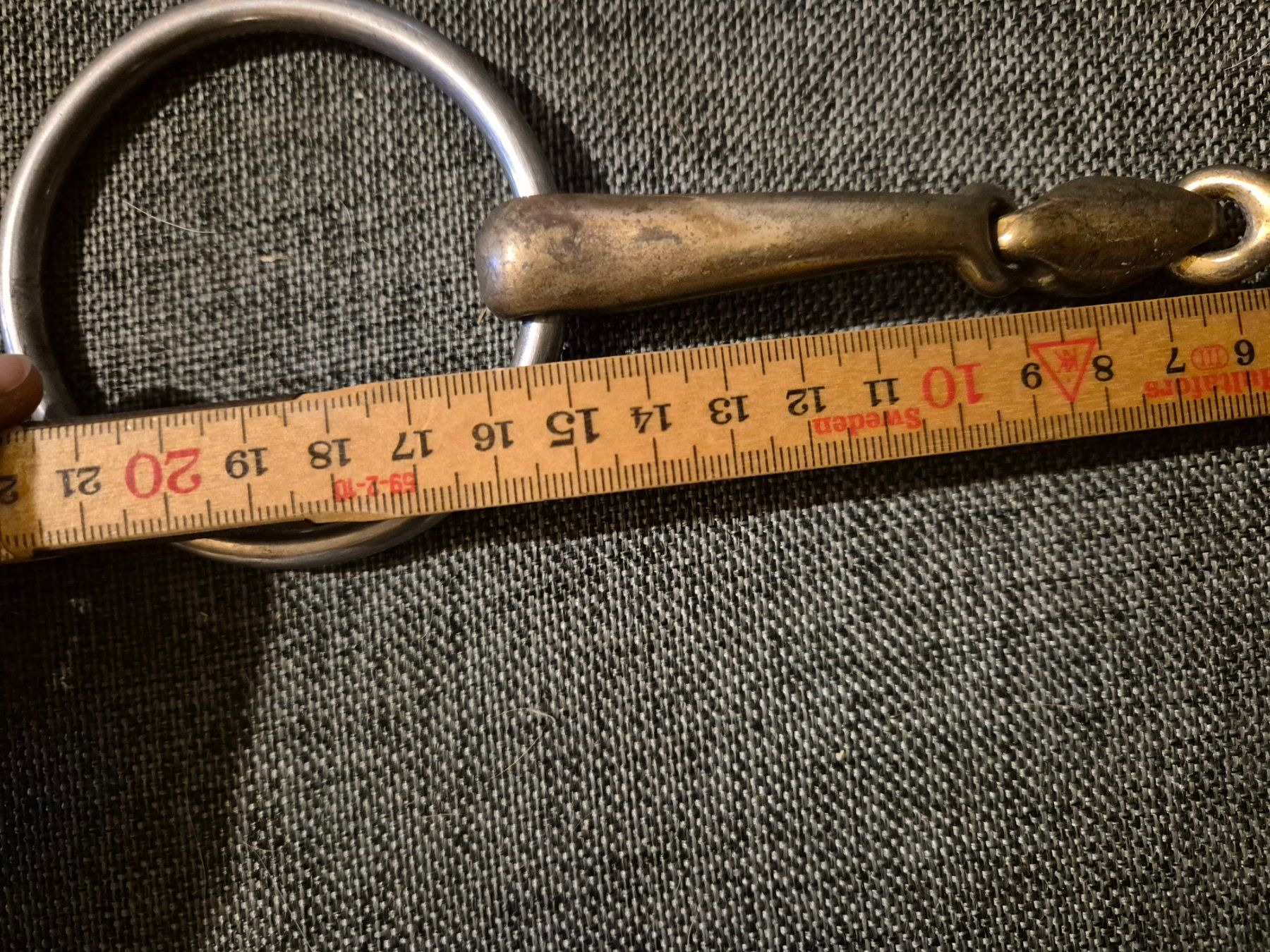 Briglie & Cavezze: Trense Doppelt gebrochen 15cm – Usato da Meggen venduto da Orrinka20 1