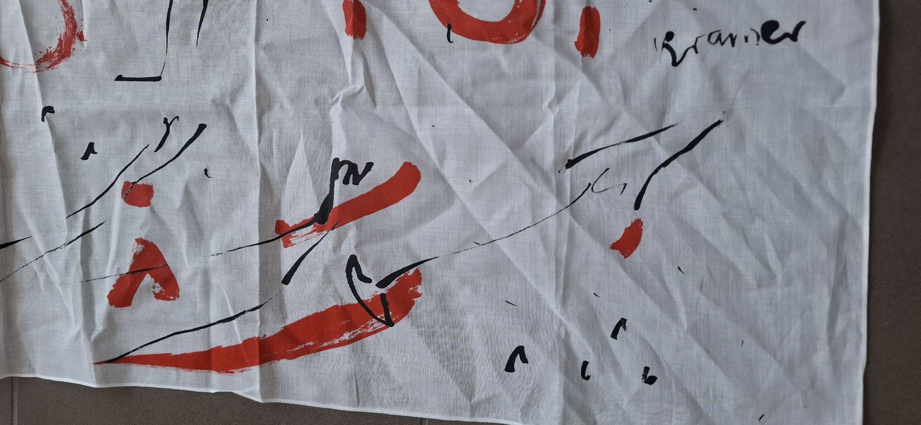 Foulard & Sciarpe: Tuch/Schal mit Malerei Motiv – Usato da Mellingen venduto da lathei 1