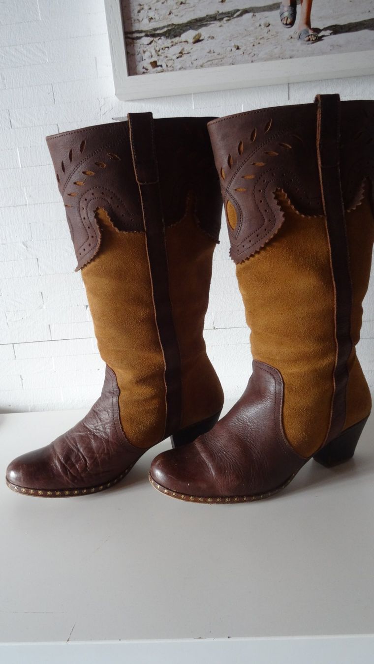 Damenschuhe: Lässiger Leder-Damenstiefel Gr. 38 – Gebraucht aus Siebnen von Gimmisun 1