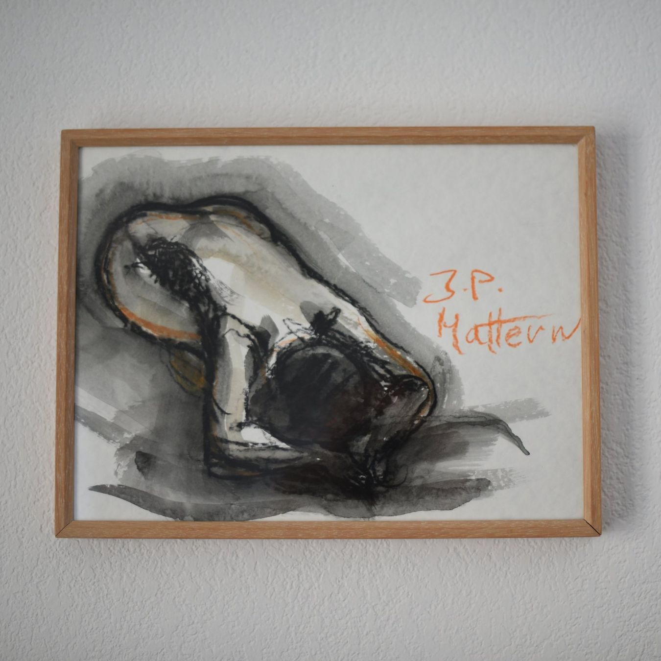 Gemälde: Dessin sous cadre vitré Jean-Pierre MATTERN – Gebraucht aus Genève von Leo_56_13