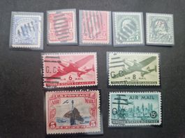 Briefmarken USA, Sammlung mit Flugpost, Vintage, Top!