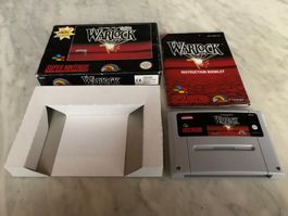 WARLOCK SPIEL FÜR SUPER NINTENDO IN ORIGINALSCHACHTEL