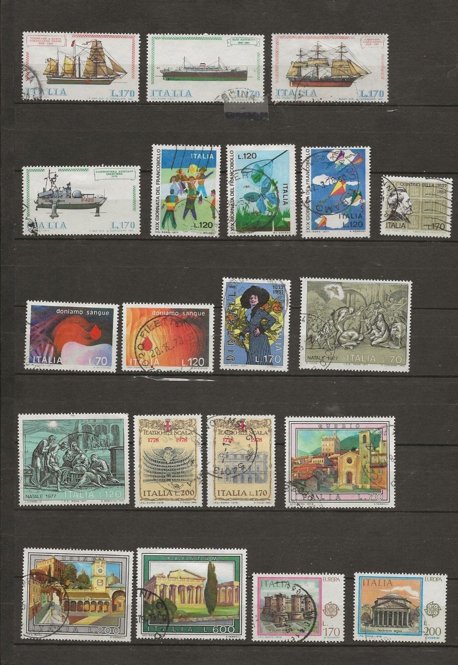 Tutti i francobolli: Italie lot 1976 ... – Usato da Sion venduto da PierreP01 2