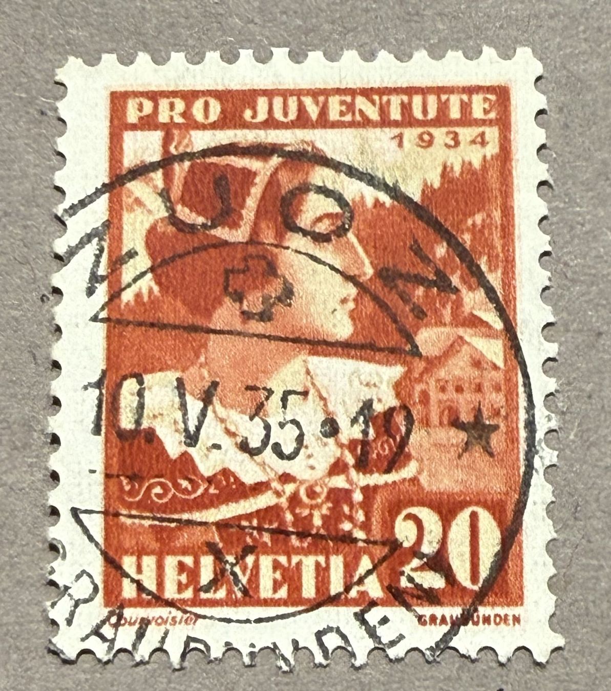 Tutti i francobolli: PJ71 Vollstempel Zuoz – Usato da Steinhausen venduto da yukon26