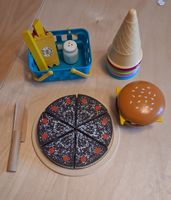 Spielzeug-Lebensmittel Set Holz