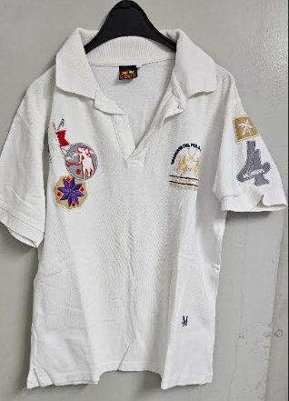 Polo La Martina blanc manches courtes taille M occasion
