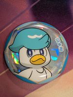 🇨🇳 Badge Pokémon Quaxly (Coiffeton) Exclu Gem pack CHN