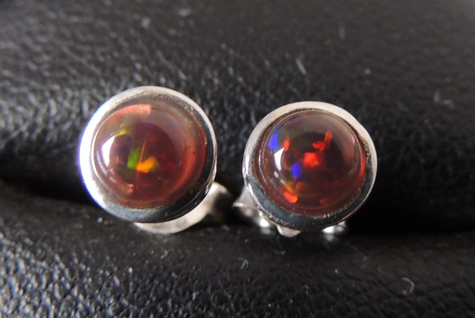 Orecchini pendenti & Orecchini a lobo: Black Opal Imitat 5 mm Ohrstecker Silber 925 – Nuovo e nell'imballaggio originale da Waldenburg venduto da schaller707 1