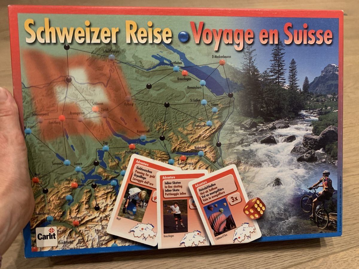 Carlit Giochi: CARLIT Spiel Schweizer Reise – Usato da Winterthur venduto da amapola