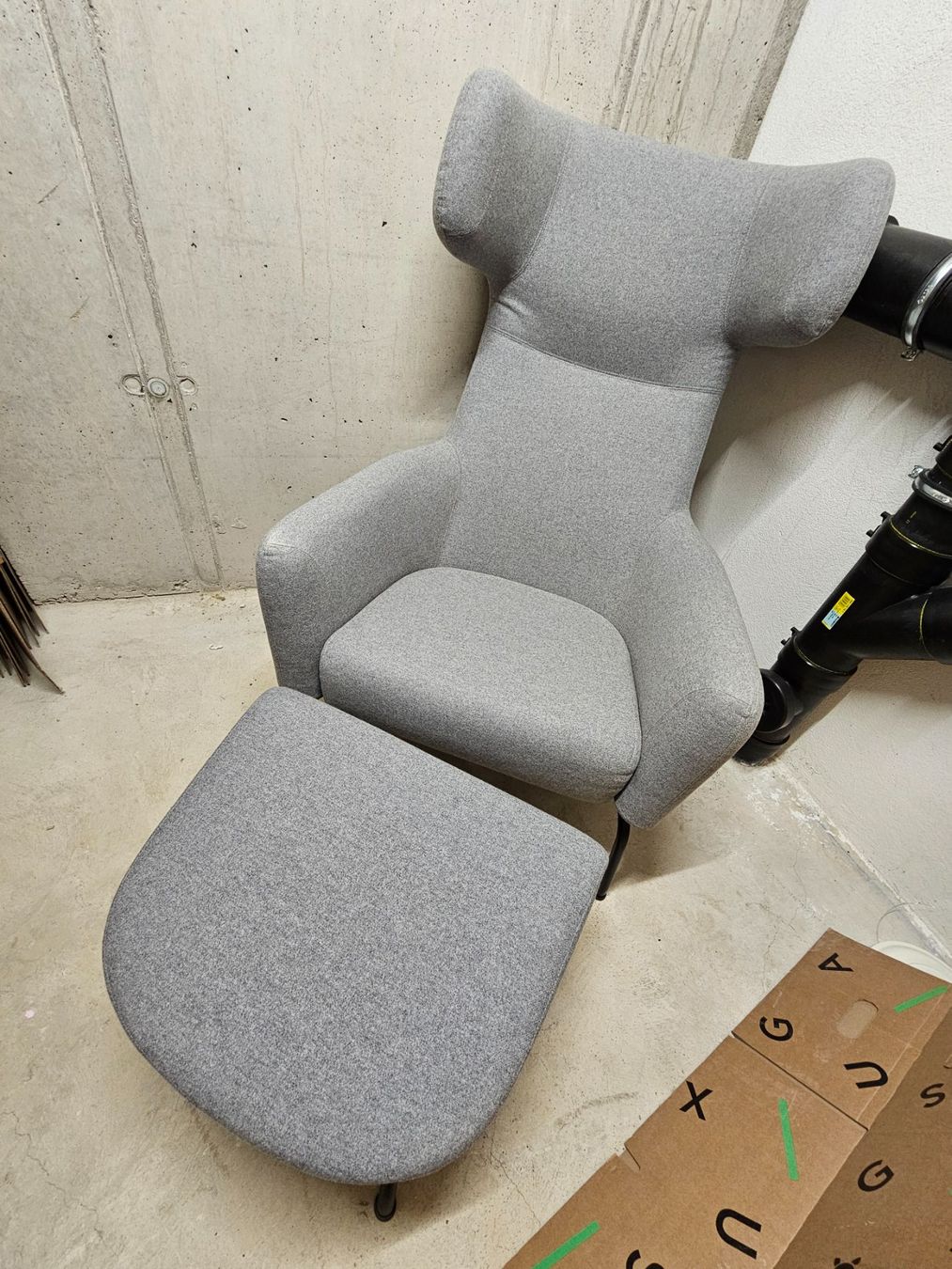 Softline Sessel: SOFTLINE Design Sessel & Hocker SENADO | Grau (Interio) – Gebraucht aus Zürich von Reisi90 2