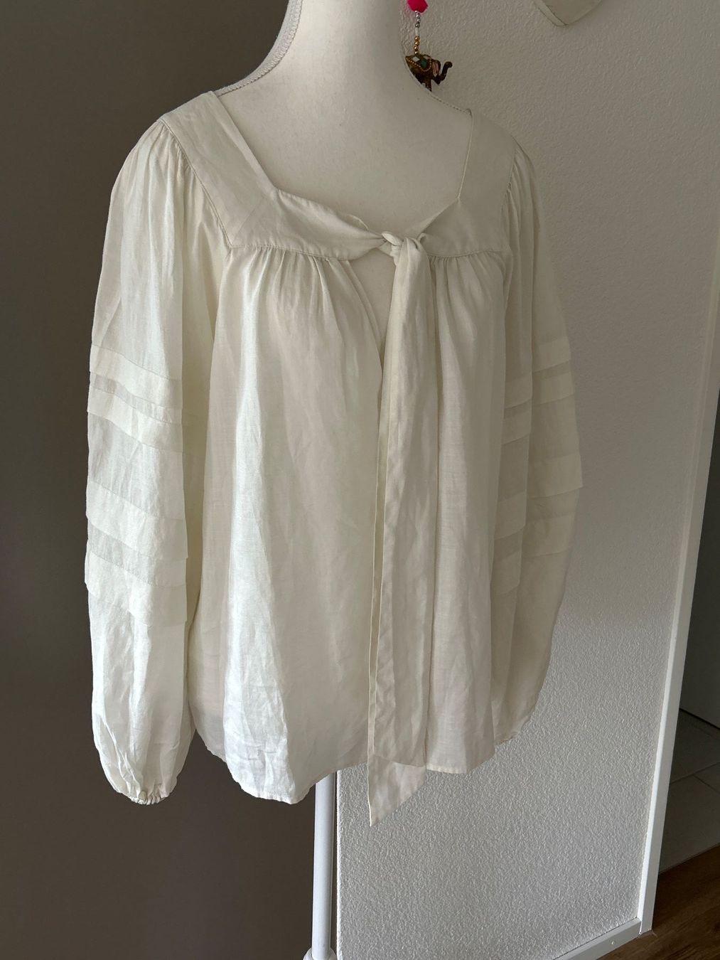 Camicette: Schickes langarm  Blusenshirt cremefarbig – Usato da Brunnen venduto da Nala2929 1