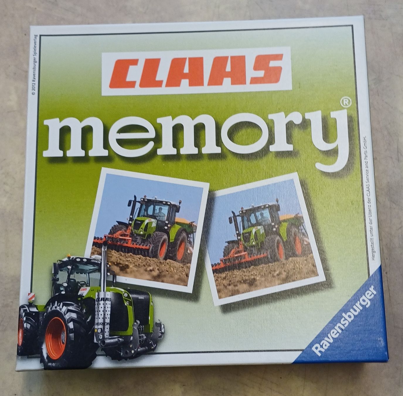 Ravensburger Giochi: Ravensburger Memory von Claas Traktoren von 2012 – Usato da Merenschwand venduto da Brockinell