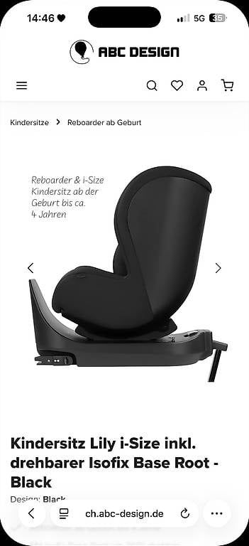 ABC Design Auto-Kindersitze: ABC Kindersitz mit Isofix – Gebraucht aus Zermatt von mel_28kp