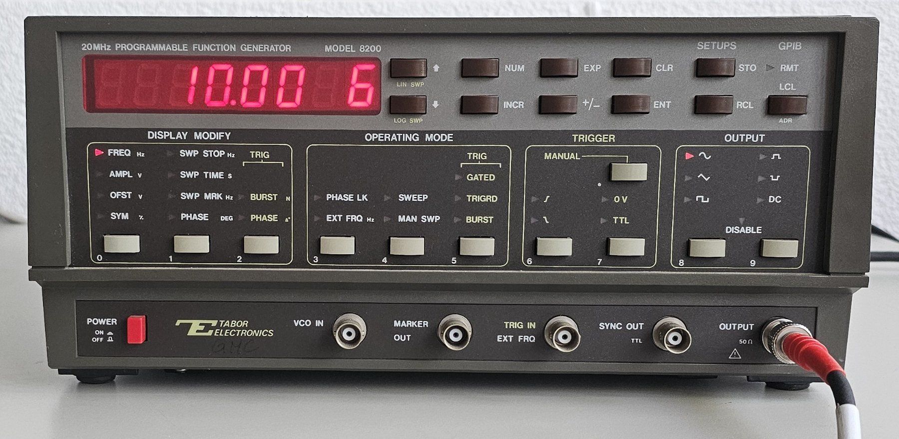 Mesurer: Function Generator Tabor Electronics Model 8200 20MHz – D'occasion à Gümligen par bea_cr2r