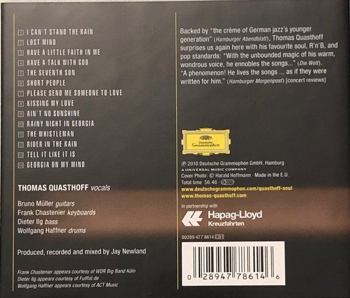 CD: Thomas Quasthoff - Tell it like it is – Usato da Grüningen venduto da azulamarillo 1