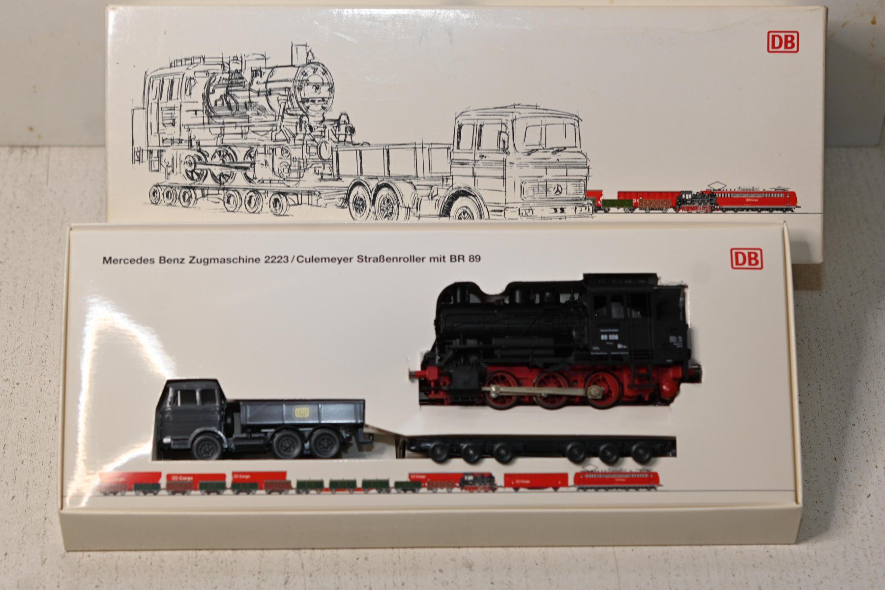 Fleischmann Modellini di ferrovie: DB Set Fleischmann HO/DC mit OVP , Lok ist ein Dummy mit OVP – Usato da Laupen ZH venduto da Zmoewe