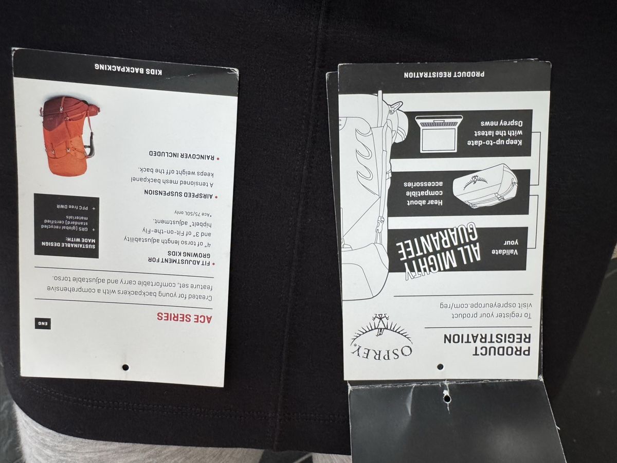 Osprey Kindertaschen: Kinderrucksack Osprey, Grösse: 38l – Gebraucht aus Buch am Irchel von Fly_Eagle 5