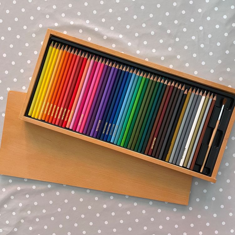 wie NEU Bellcolor 48er Farbstifte in Holzschachtel Acheter sur Ricardo