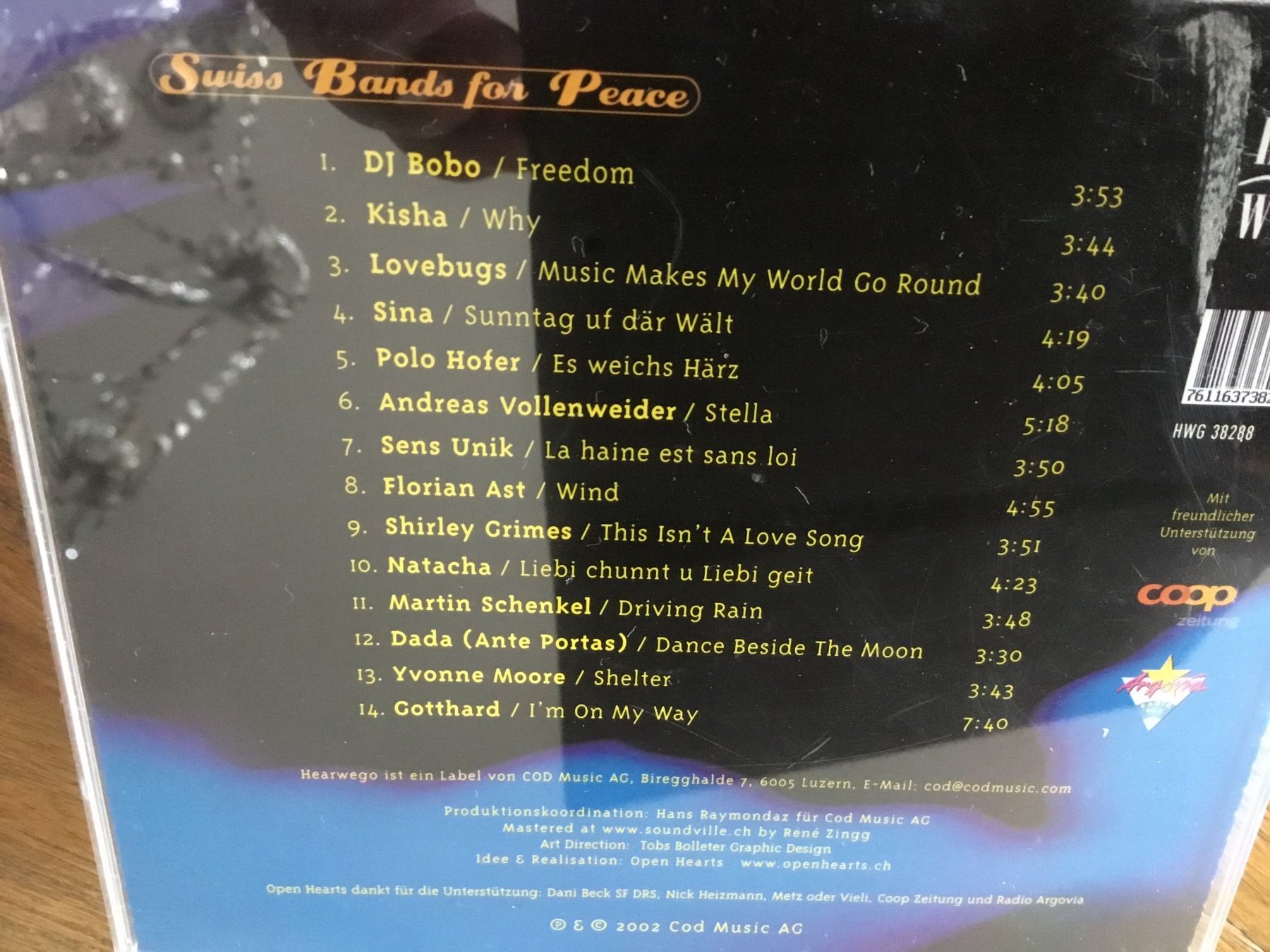 CD: Swiss Bands for Peace CD - – Usato da Thierachern venduto da sweden08 1