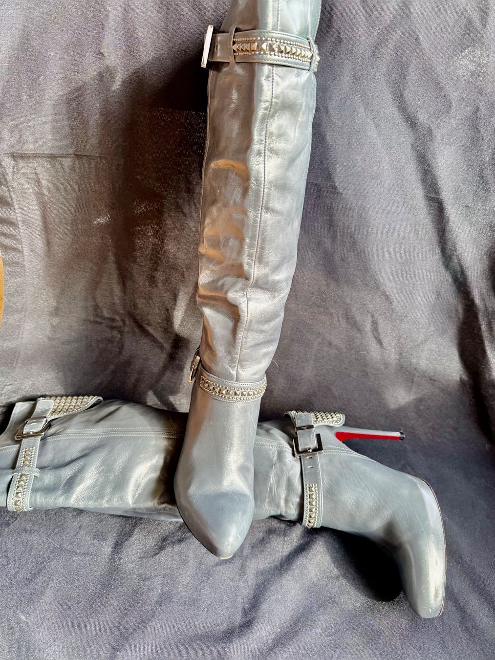 Scarpe da donna: Bottes Paciotti en cuir gris – Usato da Vernier venduto da ley_yqh9 6