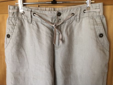 LEINENHOSE lang ☀️ beige, Gr.38