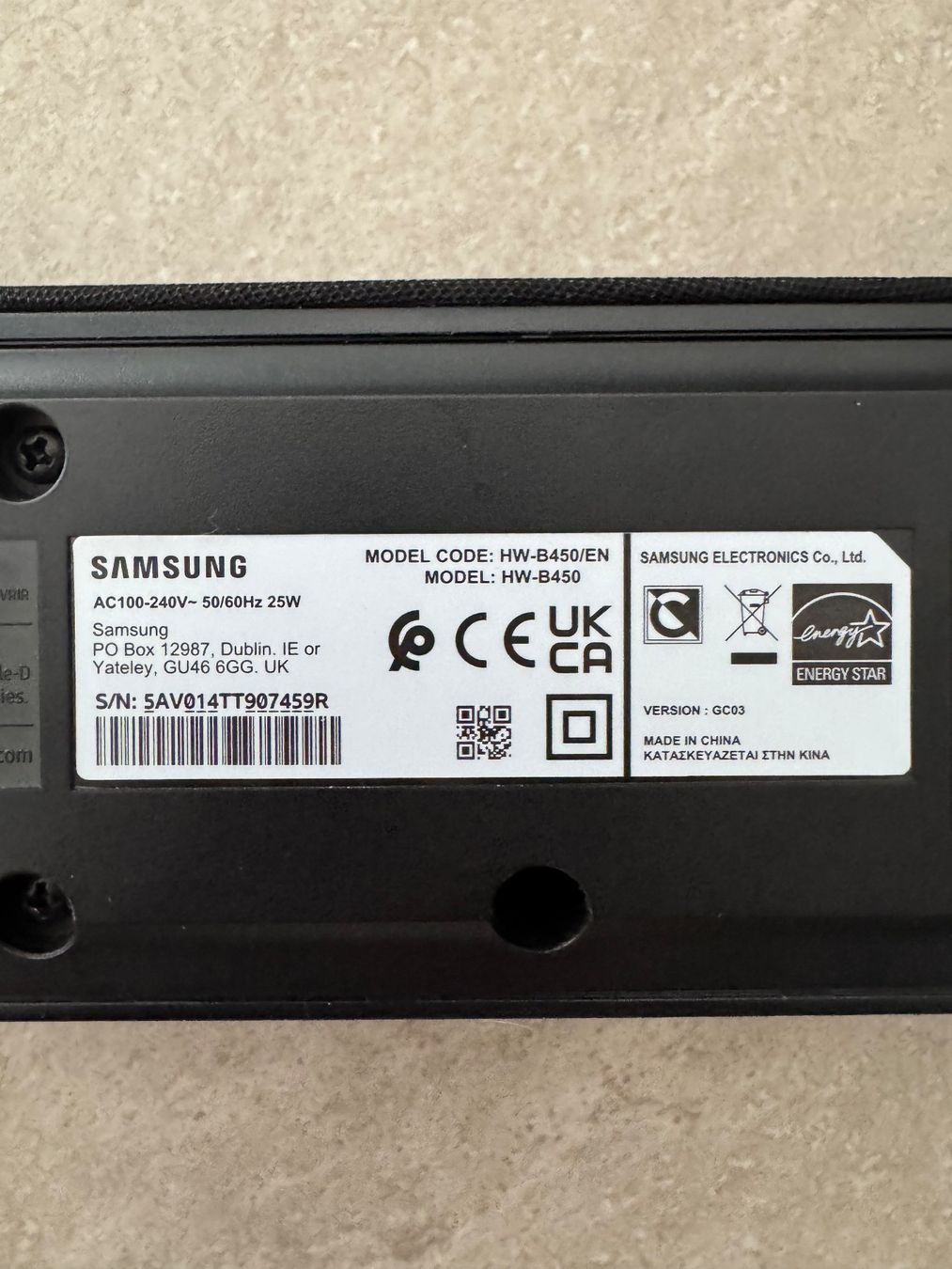 Samsung Home Cinema: Samsung HW-B450 – Usato da Aarwangen venduto da Sandro_66 7