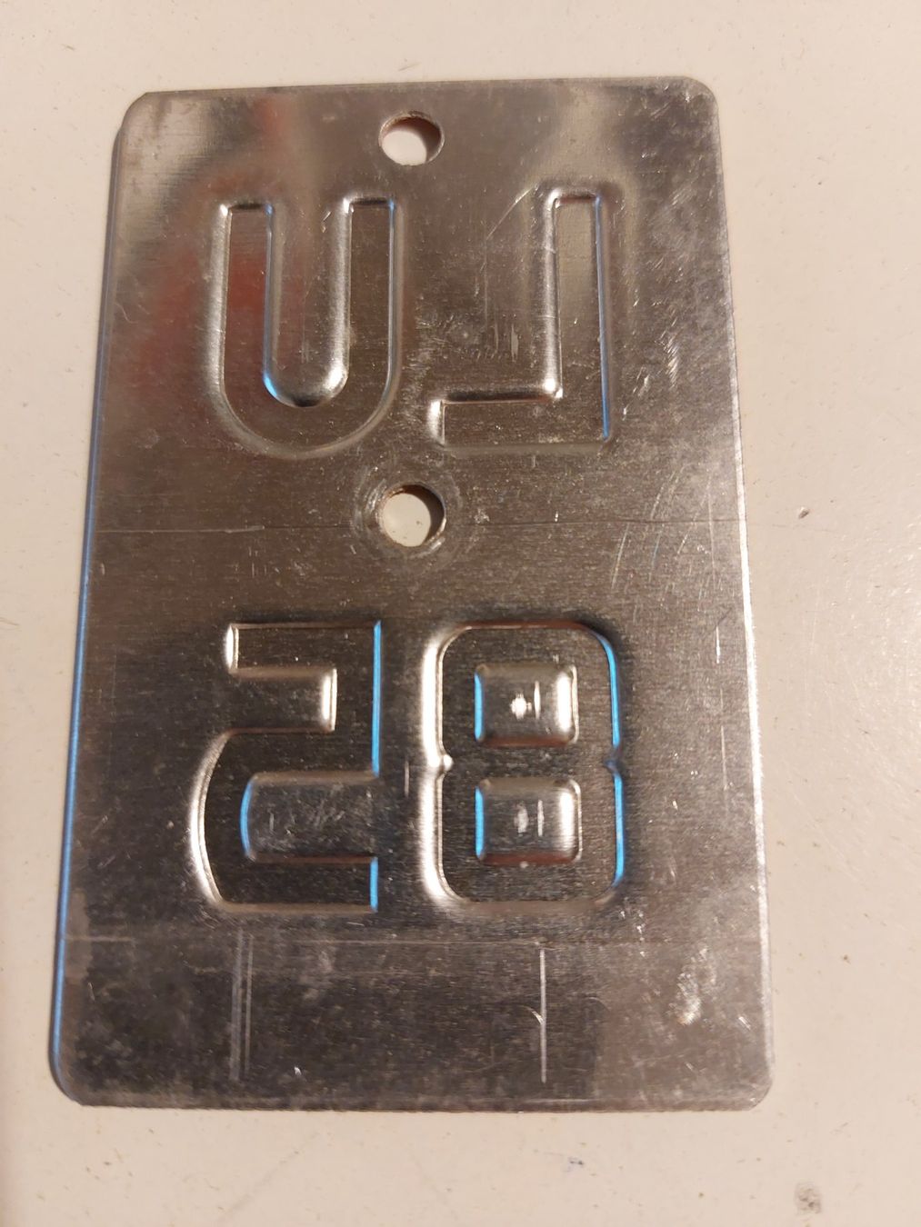 Sachs Insegne: Velonummer LU 85 plaque Velo – Usato da Schenkon venduto da Uhu007 1